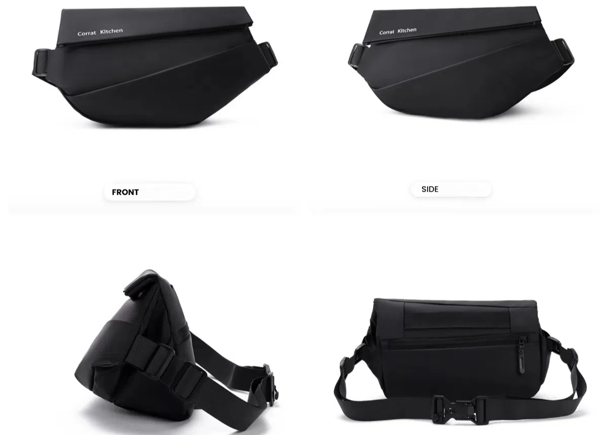 Ditch magnetic buckle Shoulder Bag